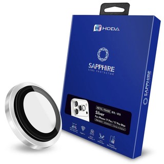 HODA Apple iPhone 17 Pro / 17 Pro Max 藍寶石鏡頭保護貼 銀色