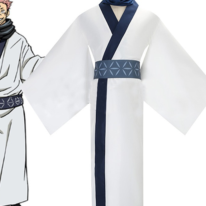 台灣出貨 加急免運 咒術兩面宿儺虎杖悠仁cos 宿儺和服浴衣 cos服 雙角色還原 暗黑霸氣風格 萬聖節 園遊會 萬聖節