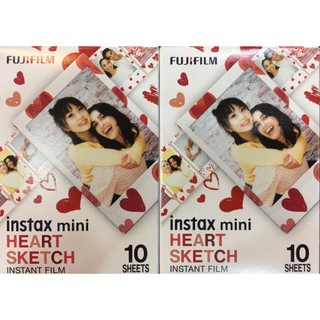 富士 FUJIFILM INSTAX mini Heart Sketch 拍立得 愛心 底片 心型 塗鴉 相紙 軟片