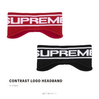 ☆ETW☆【台中店】SUPREME 25FW CONTRAST LOGO HEADBAND 髮帶 頭帶