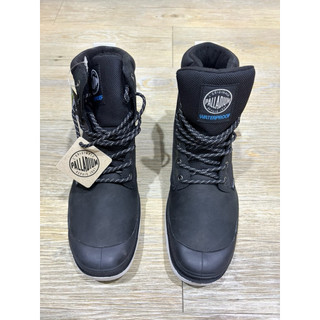 PALLADIUM 黑白 防水 皮革 彈道尼龍 高筒 鞋子 軍靴 雨靴