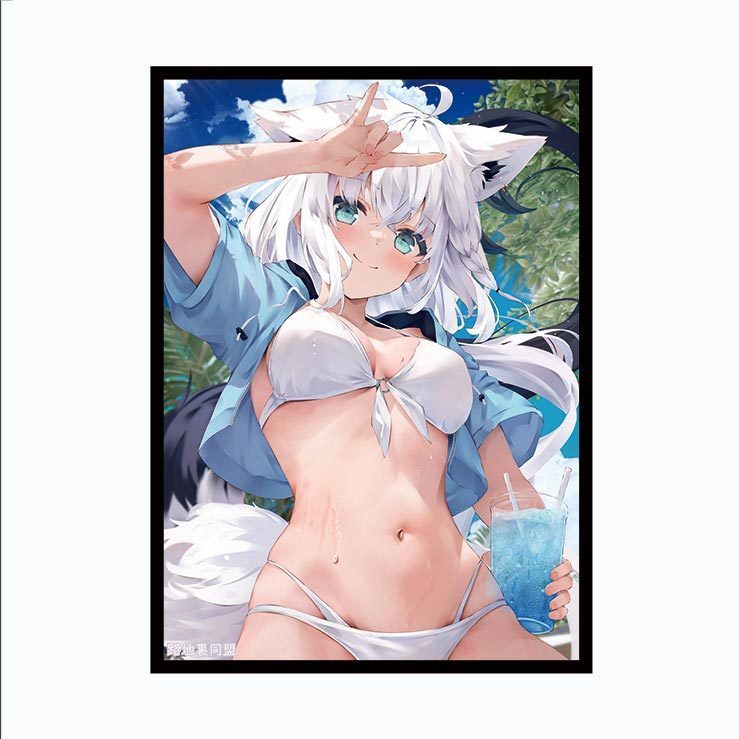 ~出清小屋~現貨全新日版 hololive 卡套 牌套 限定 遊戲卡套 白上吹雪 白上フブキ Fubuki