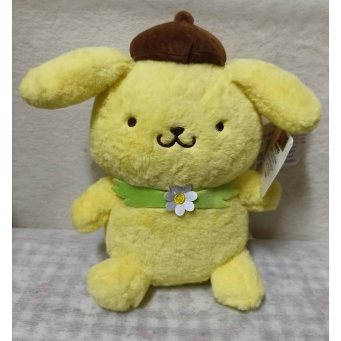 正版﹝Sanrio﹞授權※POMPOMPURIN布丁狗※超漂亮【軟綿綿布丁狗隱藏花園系列公仔】絨毛布偶(25公分)