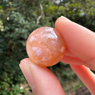 20.2mm 爆米小櫻花瑪瑙圓珠