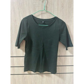 出國出清！Uniqlo條紋貼身彈力上衣/各式短袖襯衫