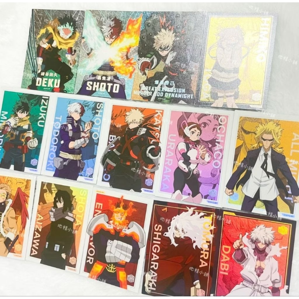 我的英雄學院 小卡 抽卡機 閃卡 爆豪霍克斯死柄木渡我