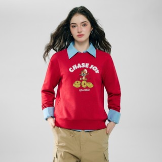 GIORDANO 女裝偷點金幣印花大學TEE 湯姆貓與傑利鼠系列【雙色任選】05396617