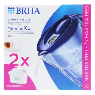油槍滑掉-德國原裝 BRITA Marella XL 馬利拉 3.5L 濾水壺 藍/白2色 平行輸入