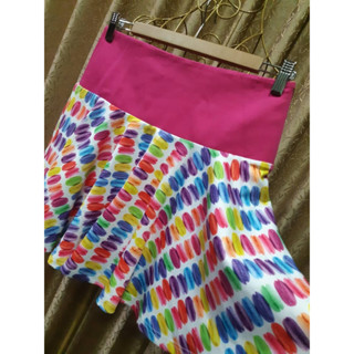 MOMA 馬卡龍印圖連安全褲裙