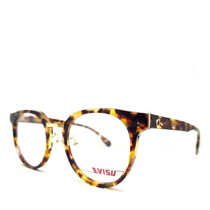 EVISU 日本福神 時尚潮流 亞洲版 復古大鏡面 深玳瑁琥珀 光學眼鏡