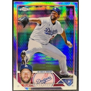 棒球 球員卡 Clayton Kershaw 2023 Topps Chrome Prism Refractor 亮面