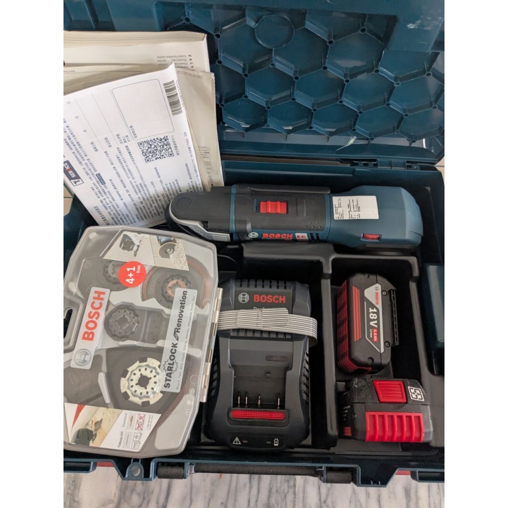 二手工具 Bosch 18v GOP 18V-28 磨切機 + Bosch原廠刀片組
