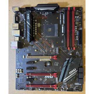 微星主機板X470 GAMING PLUS支援AMD RYZEN AM4腳位 CPU 二手良品、約8.8成新