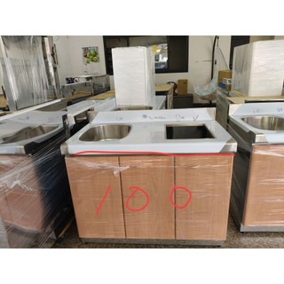 100公分分件式炊具洗手台不鏽鋼流理台顏色可選套房式，簡易廚具，辦公室茶水間