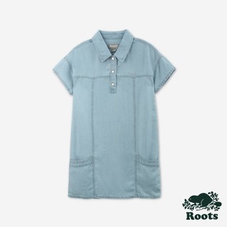 Roots 大童-短袖襯衫洋裝