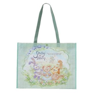 ♖ 日本 東京迪士尼 達菲家族 史黛西 雪莉玫 春季 花朵 環保袋 提袋 購物袋 手提袋 手提包