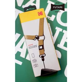【FUTAMI】KODAK 相機背帶｜旅行搭配・機身保護（卡其色）