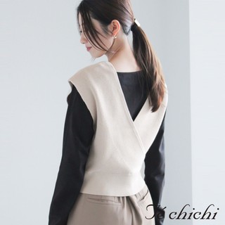 Te chichi 2WAY前後兩穿交叉設計背心/上衣(0F000499410)
