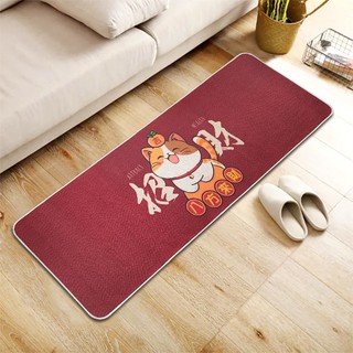 布家家【24H台灣出貨】美式高質感Q彈耐磨防滑吸水地墊40x120cm 吸水地墊 超止滑 腳踏墊 吸水地墊 #招財進寶