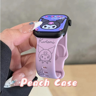ku romi 適用蘋果iwatch S11錶帶 矽膠 apple watch s10 可愛 S9 印花 卡通 粉萌