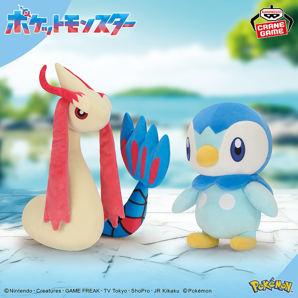 日本景品/本體24cm 中型 娃娃 波加曼 美納斯 寶可夢 布偶 萬代 萬普 BANPRESTO BANDAI