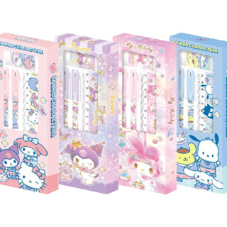 三麗鷗 四件式文具組禮盒 HelloKitty 美樂蒂 酷洛米 布丁狗 大耳狗 帕恰狗 送禮 南寶【金玉堂文具】