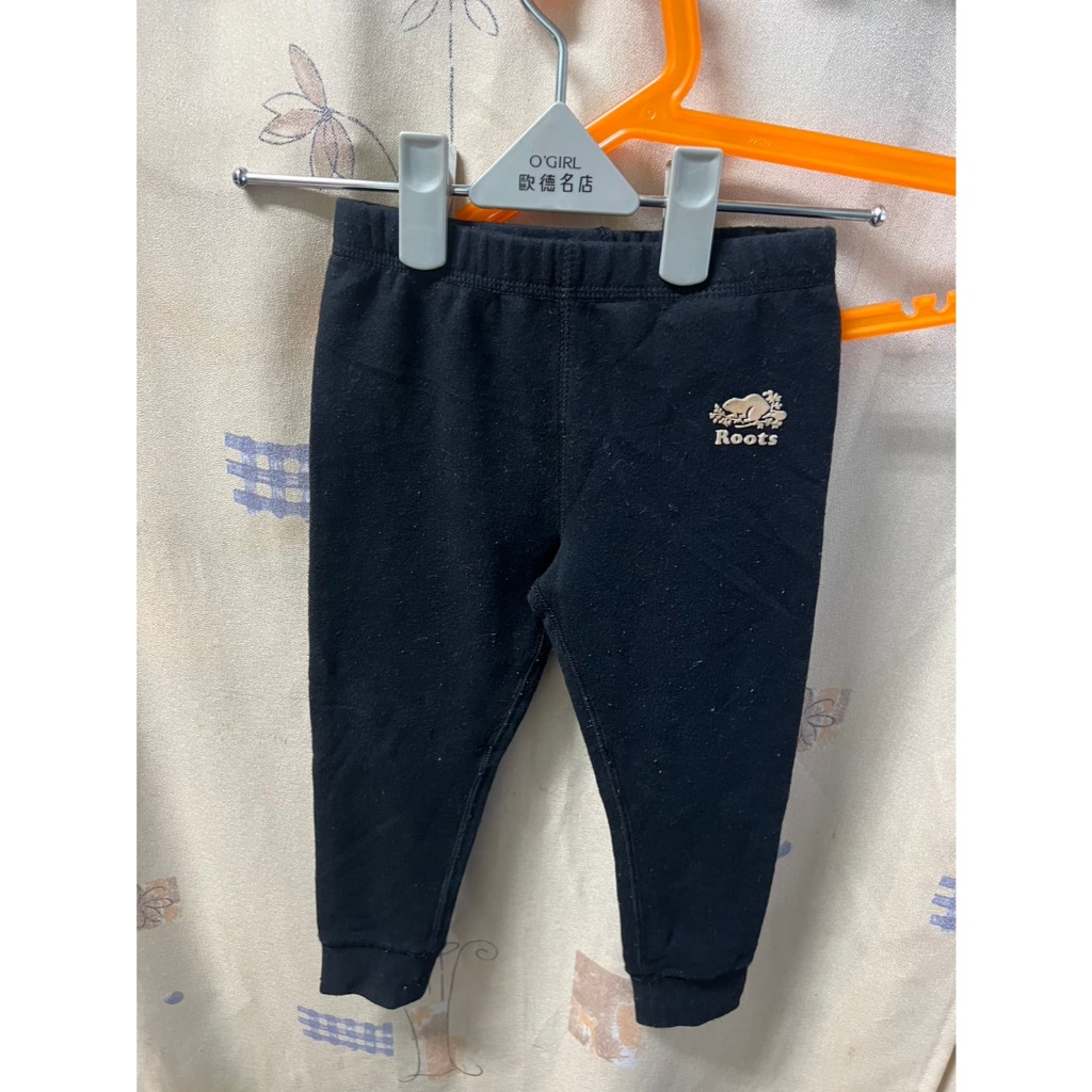 ROOTS KIDS 加拿大服飾品牌 黑色 尺碼：4T 嬰幼兒童裝童鞋 女童童裝 下著 褲子