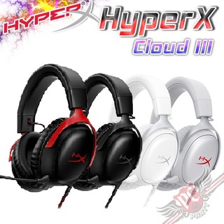 HyperX Cloud III 颶風3 有線電競耳機 黑色 727A8AA / 黑紅色 727A9AA PCPARTY