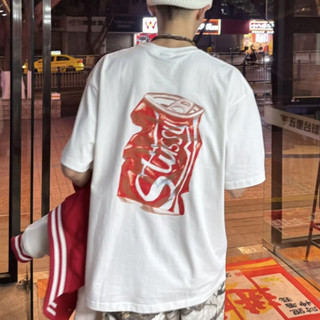 多色可選 Stussy Can Tee 易拉罐logo 美式復古短T 圓領T恤 休閒寬鬆 男女同款 Stussy 短袖