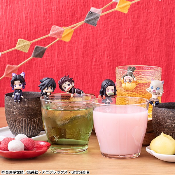 🍭零售代理版正版全新🍭🇯🇵MEGAHOSUE【鬼滅之刃 茶友系列 杯緣】竈門炭治郎 竈門禰豆子 我妻善逸 富岡義勇