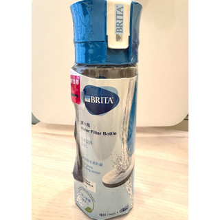 [全新] BRITA 濾水瓶 + 瓶身內濾片, 藍色, 600ml, 1組