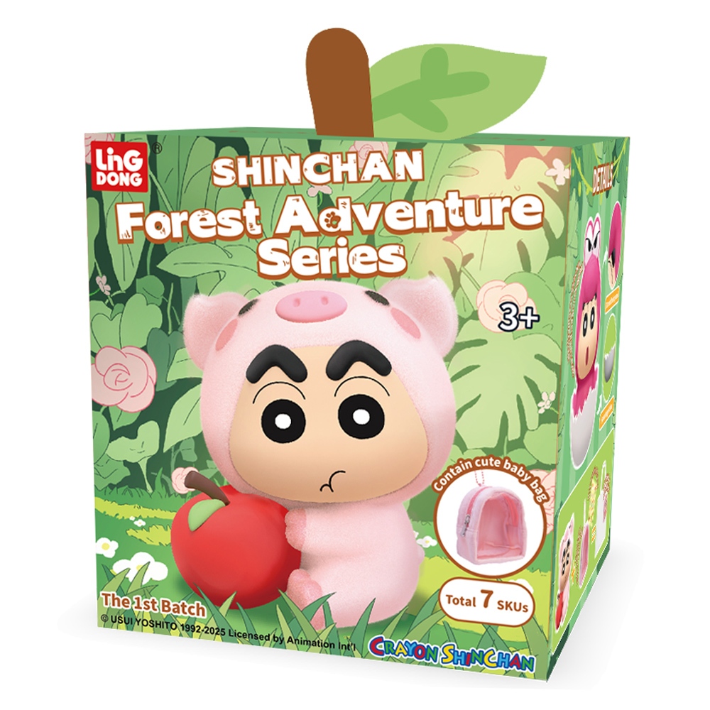 蠟筆小新-森林奇遇記(隨機一款) 盲盒 盒玩 公仔 娃包 植絨 正版