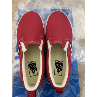 全新 紅色VANS slip on 21cm