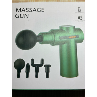 【按摩槍 / 筋膜槍】 足底筋膜槍 按摩槍 MASSAGE GUN 全新 四種模式替換頭 TYPE-C充電 槍體黑色款