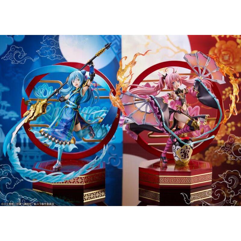 兩津[特價現貨] eStream 1/7《轉生史萊姆》利姆路 破軍 & 蜜莉姆 貪狼 PVC公仔 史萊姆 中國風 旗袍