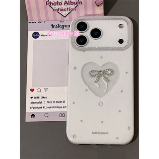 ins 韓系 小眾 閃鑽蝴蝶結 防摔 適用 iPhone 17 16 15 14 pro max 13 手機殼 全包硬殼