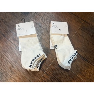 Nike 襪子 踝襪 短襪 Jordan Everyday dri-fit 白色 DX9656-100 L號