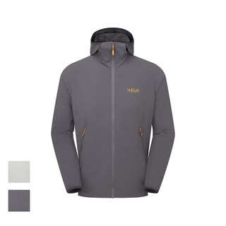 RAB 男款 Borealis Hoody 彈性防風透氣連帽外套 QWS76 綠野山房