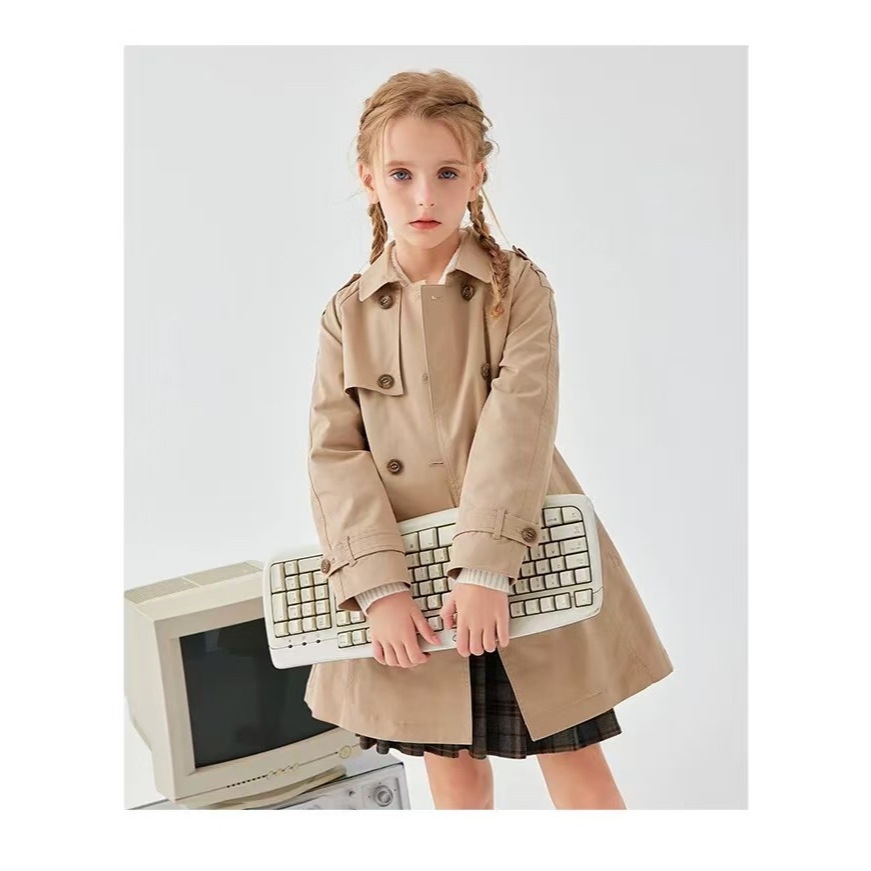 【玩衣櫥】HAZZYS 童裝風衣外套＊130~170。51075A