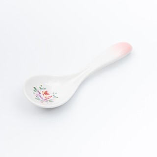 ~~凡爾賽生活精品~~全新日本進口伊曼imane公主玫瑰花造型陶瓷湯匙~日本製