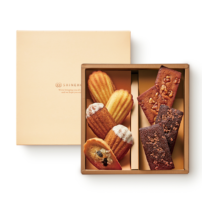 【向陽房】臻品禮盒 金磚費南雪蛋糕4入+瑪德蓮5入