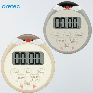 dretec 豆豆文鳥 防水滴蛋型6 日本時鐘電子計時器