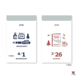 預購]日本直送-★數量有限★ 【新日本日曆】2026年版 Eric 日曆