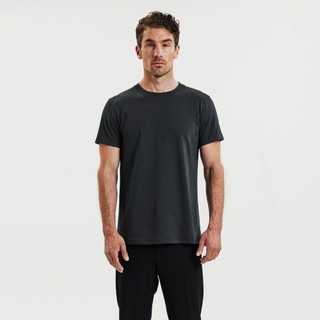 Bread & Boxers Crew-Neck Cotton 純有機棉男用圓領Ｔ- 煙燻灰