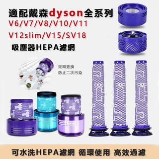 台灣現貨 適用戴森dyson吸塵器濾網濾芯 V6 V7 V8 V10 V11 V12 V15 SV18 HEPA後置濾網