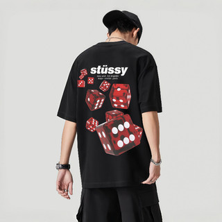 多色可選 Stussy 25SS Rollers Tee 紅色骰子 美式復古短T 圓領T恤 男女同款 Stussy 短袖