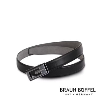 🇩🇪BRAUN BUFFEL鏤空字母壓印自動扣皮帶/銀