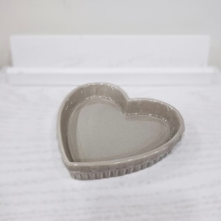 ✦微瑕美物✦【荷蘭 Clayre & Eef】氣質灰心形造型盤 ♡小款♡