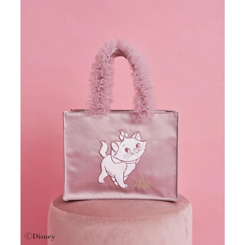 【全新現貨】迪士尼 聯名款 日本Maison de Fleur 瑪麗貓手提袋 瑪麗貓手提包 瑪麗貓包包 手提包(粉色)