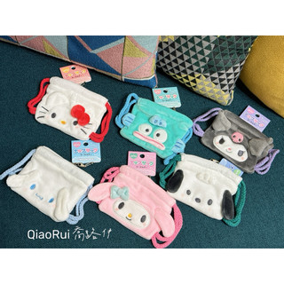 現貨 日本 sanrio 三麗鷗 束口袋 背包 造型 鑰匙圈 吊飾 娃娃配件 kitty 美樂蒂 大耳狗 庫洛米 漢頓